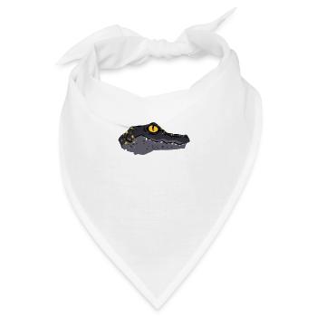 Mächtiger Kaiman - Bandana - Weiß - Vorne