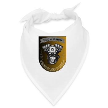 STROM SPAREN Verbrenner fahren - Bandana - Weiß - Vorne