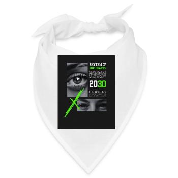 Design ohne Titel 1 - Bandana - Weiß - Vorne