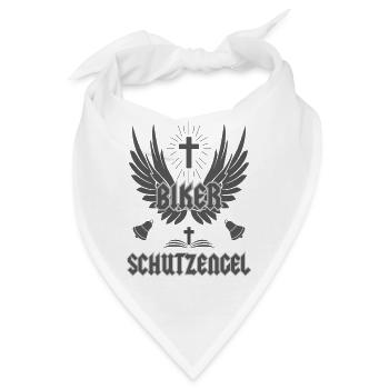 Schutzengel für Biker - Bandana - Weiß - Vorne
