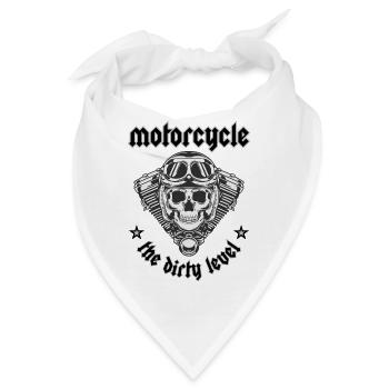 Motorcycle The Dirty level - Bandana - Weiß - Vorne