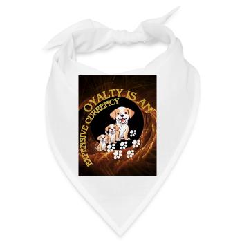 Loyalität ist eine seltene Währung - Bandana - Weiß - Vorne