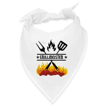 Grillmeister - Bandana - Weiß - Vorne