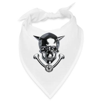 The Devil Scull - Bandana - Weiß - Vorne