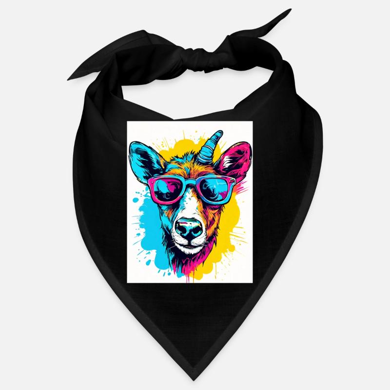Portrait d’animal coloré Bandana