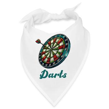 dartscheibe darts - Bandana - Weiß - Vorne