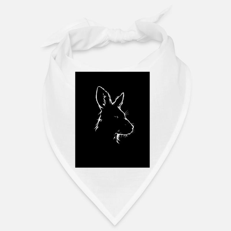Kangaroo silhouette Bandana