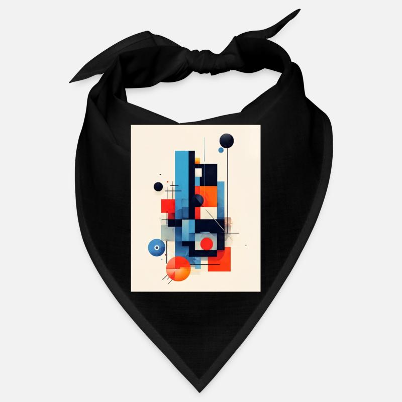 Abstract geometric composition Bandana