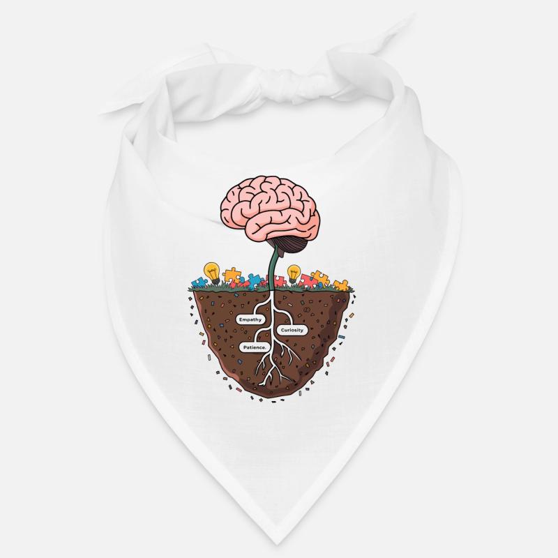 Brain Growth Tree – Knowledge and Wisdom Illustrat Bandana