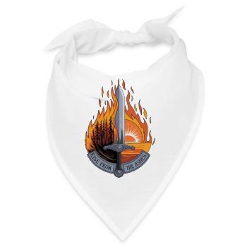 Rise From the Ashes – Phoenix Warrior Sword Art - Bandana - Weiß - Vorne