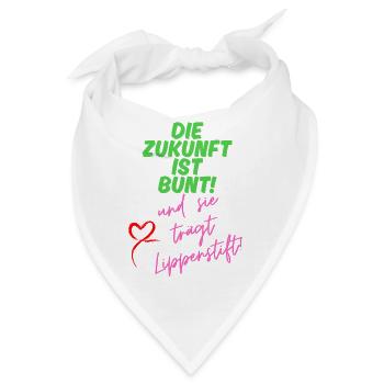 Zukunft - Bandana - Weiß - Vorne
