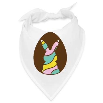 rabbit in egg - Bandana - Weiß - Vorne