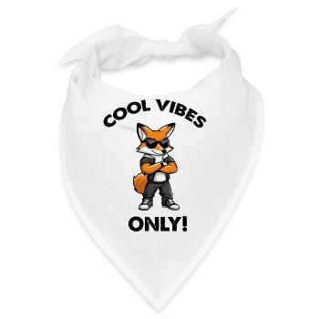 fuchs cool vibes - Bandana - Weiß - Vorne