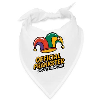 Offizieller Prankster Narrenhut – Funny Mischief Mak - Bandana - Weiß - Vorne
