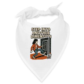 Step into another Dimension - Bandana - Weiß - Vorne