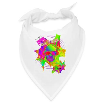 "Back to Basic's" by Acryl Galerie & Design - Bandana - Weiß - Vorne