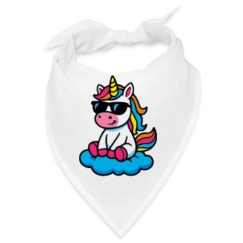 unicorn wolke - Bandana - Weiß - Vorne