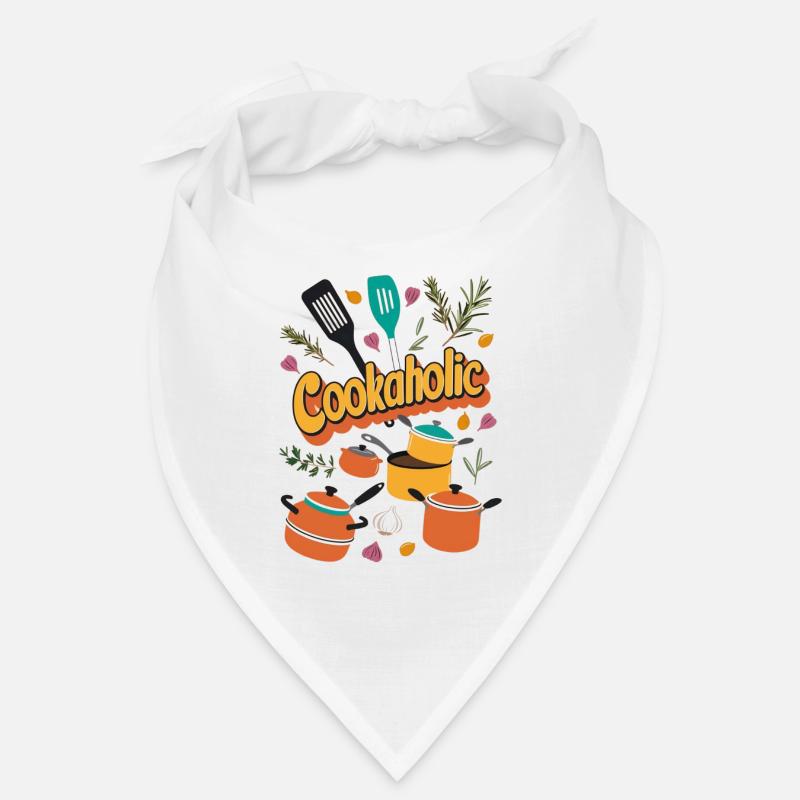 Koch kochen lecker Geschenk - Bandana - Weiß