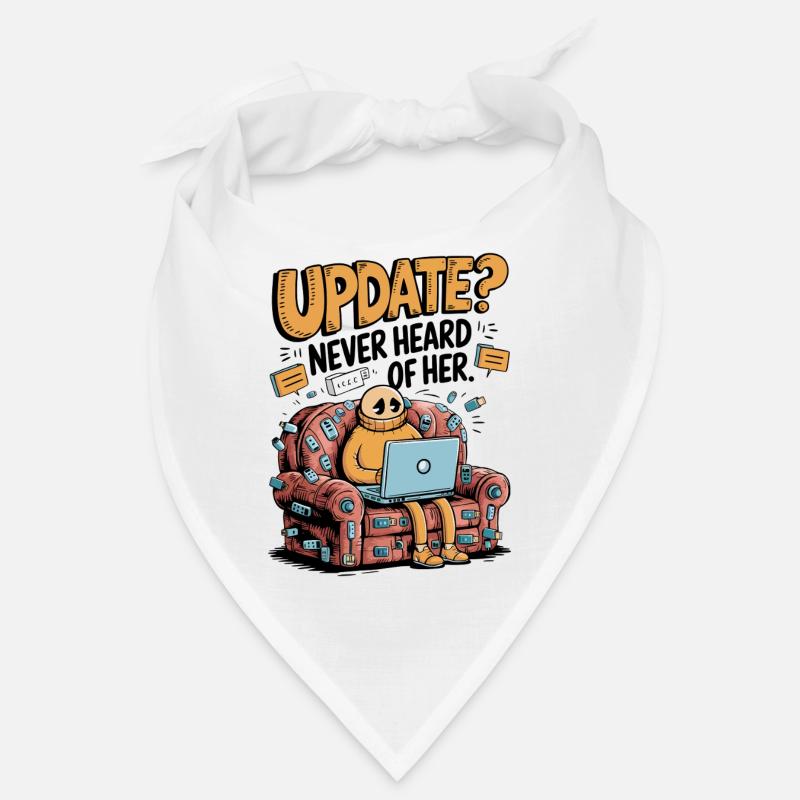 Update Overload – Funny Tech Couch Potato Design Bandana