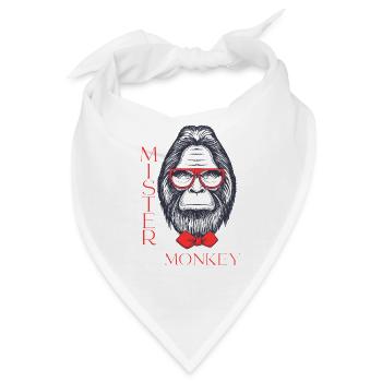 Mister Monkey - Bandana - Weiß - Vorne