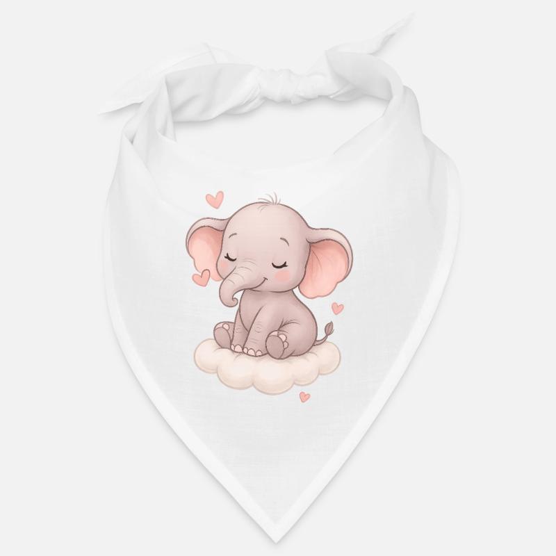 Mignon bébé éléphant Bandana