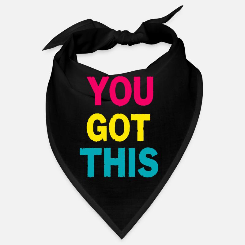 Vous l’avez compris - Citation de motivation audacieuse et colorée Bandana