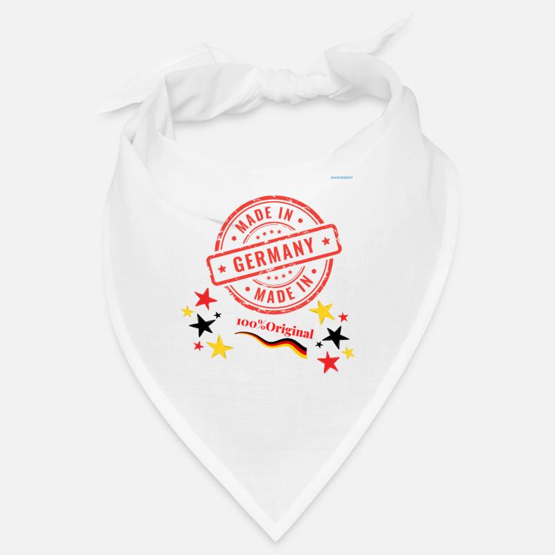 Made in GermanyMadStamp Design avec étoiles et drapeau - Bandana - blanc