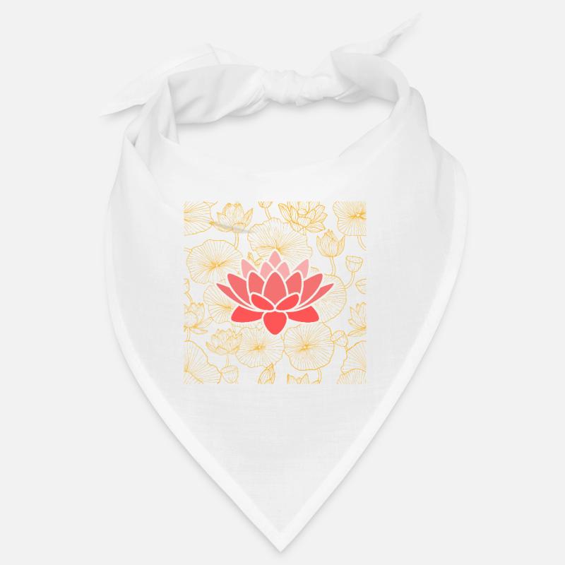 Lotus in lightness - silent power visible Bandana
