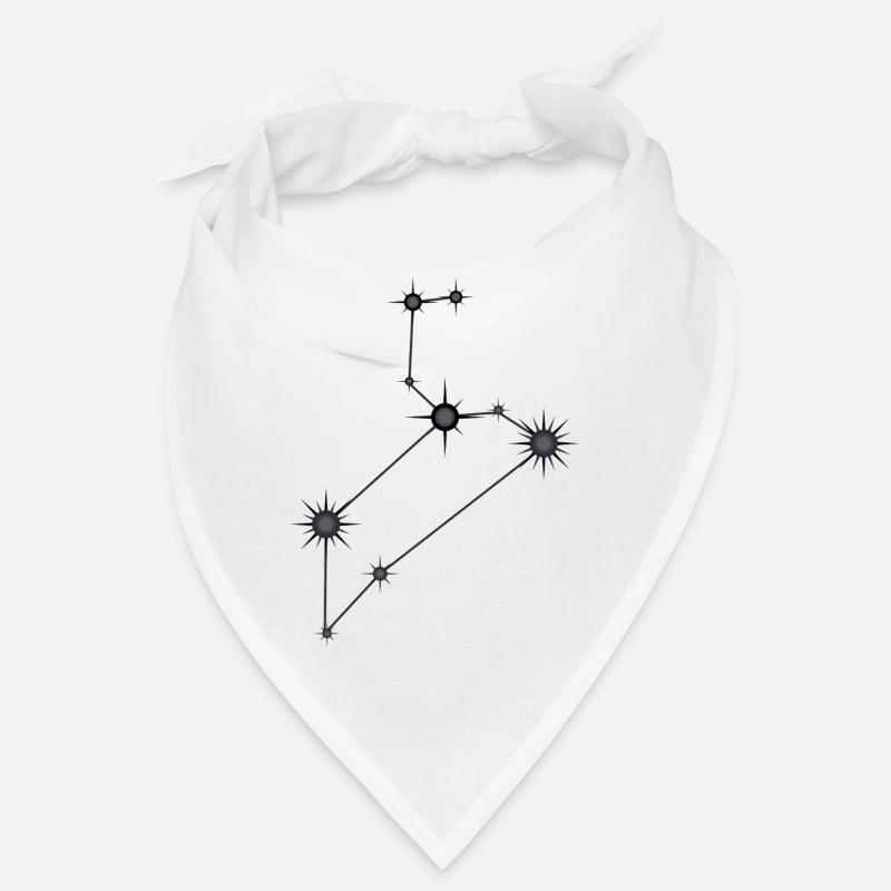 Löwe Sternbild Sternzeichen Schwarz & Grau Bandana