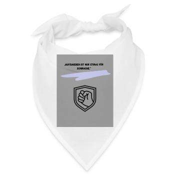 Motivierender Schutzsymbol Druck - Bandana - Weiß - Vorne