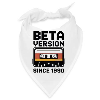 Retro Kassette Druckdesign - Bandana - Weiß - Vorne