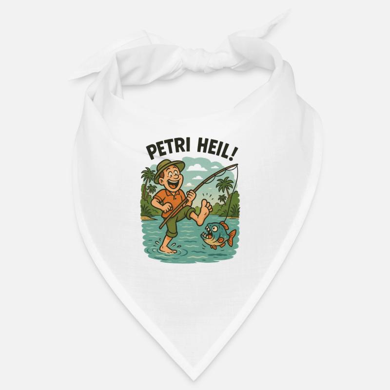 Petri Heil - oder der Piranha hängt am Zeh Bandana