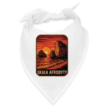 Aphrodites Felsen bei Sonnenuntergang - Bandana - Weiß - Vorne
