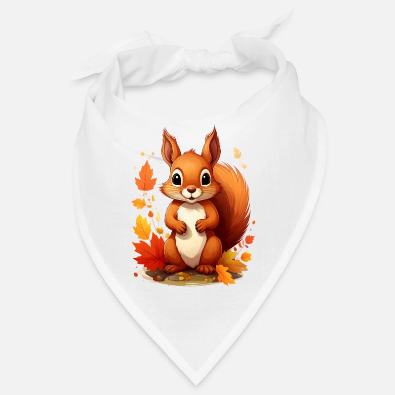 Cute squirrel in autumn Bandana