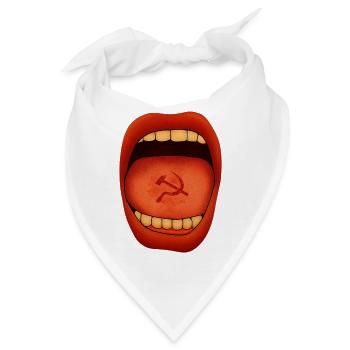 Crimson Tongue Hammer Emblem - Bandana - Weiß - Vorne