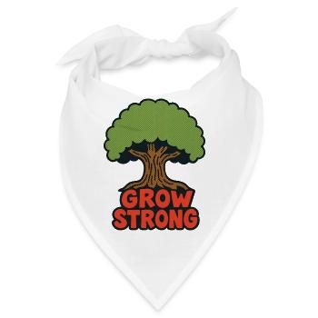 Grow Strong Tree Retro - Bandana - Weiß - Vorne
