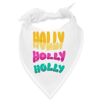 Holly Holiday Dreifarbig - Bandana - Weiß - Vorne