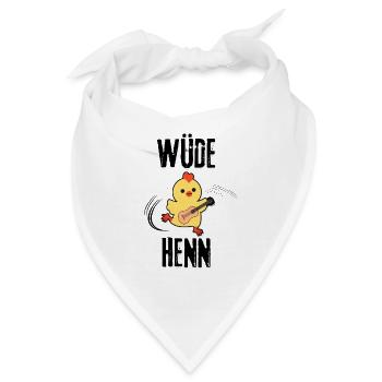 Wüde Henn - Hen night - Junggessellinen Party - Bandana - Weiß - Vorne