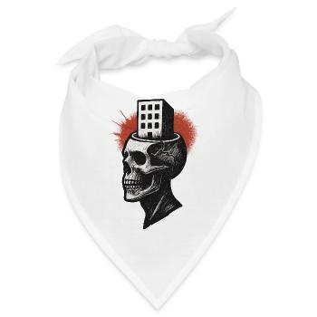 Gedanken aus Beton - Bandana - Weiß - Vorne