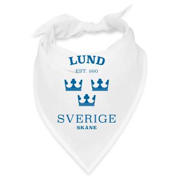 Lund Sverige Schweden - Bandana - Weiß - Vorne