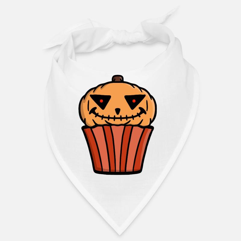 Pumpkin Cupcake Halloween Bandana