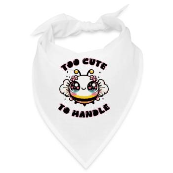 Zu süß zum Anfassen - Bandana - Weiß - Vorne