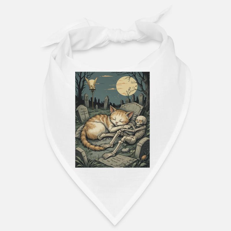Moonlit Graveyard Kitten Bandana