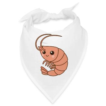 Garnele Shrimp - Bandana - Weiß - Vorne