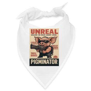Pigminator: Unreal Magazin Cover - Bandana - Weiß - Vorne