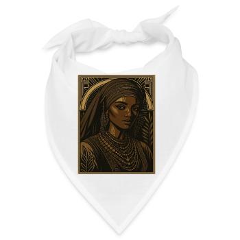 Goldene Königin der Ferne - Bandana - Weiß - Vorne