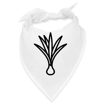 Lauch - Bandana - Weiß - Vorne