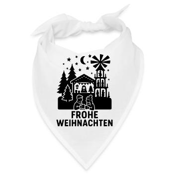 frohe weihnachten weihnachtsmarkt - Bandana - Weiß - Vorne