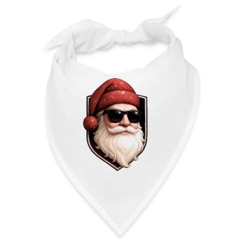 STAR SANTA — Red Glitter MAX Glitzer Nikolaus - Bandana - Weiß - Vorne
