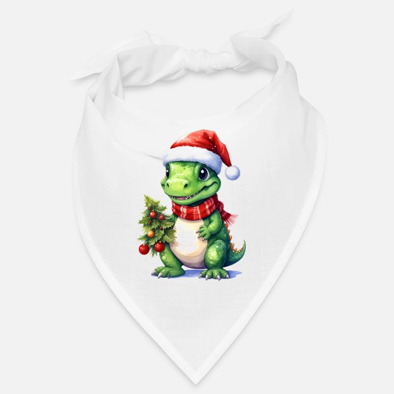 Dino mignon adapté pour Noël Bandana